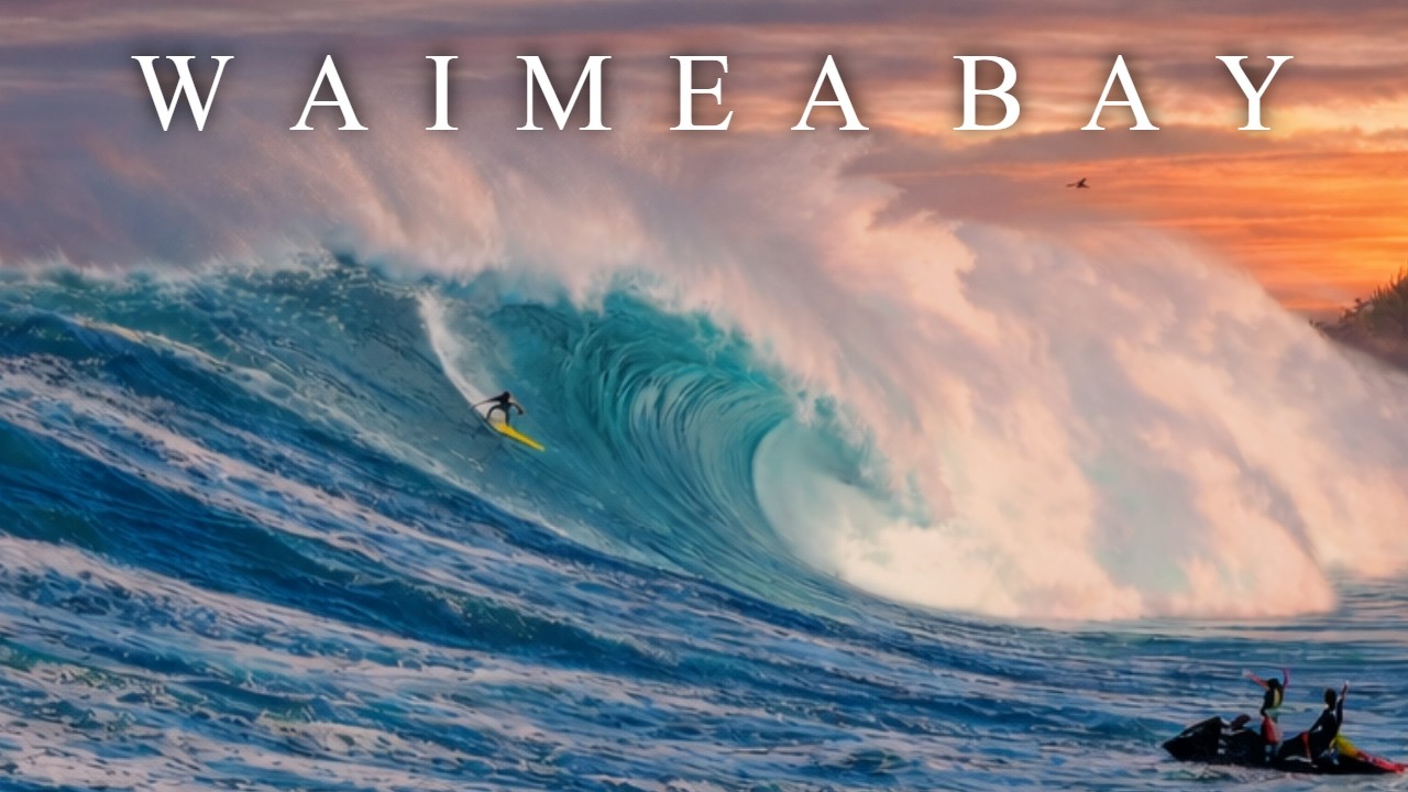 Waimea Bay During The Eddie Invitational | Massive NW Swell on Oahu North Shore