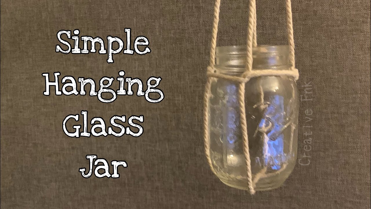 How to hang a glass jar in 2 minutes!🪴