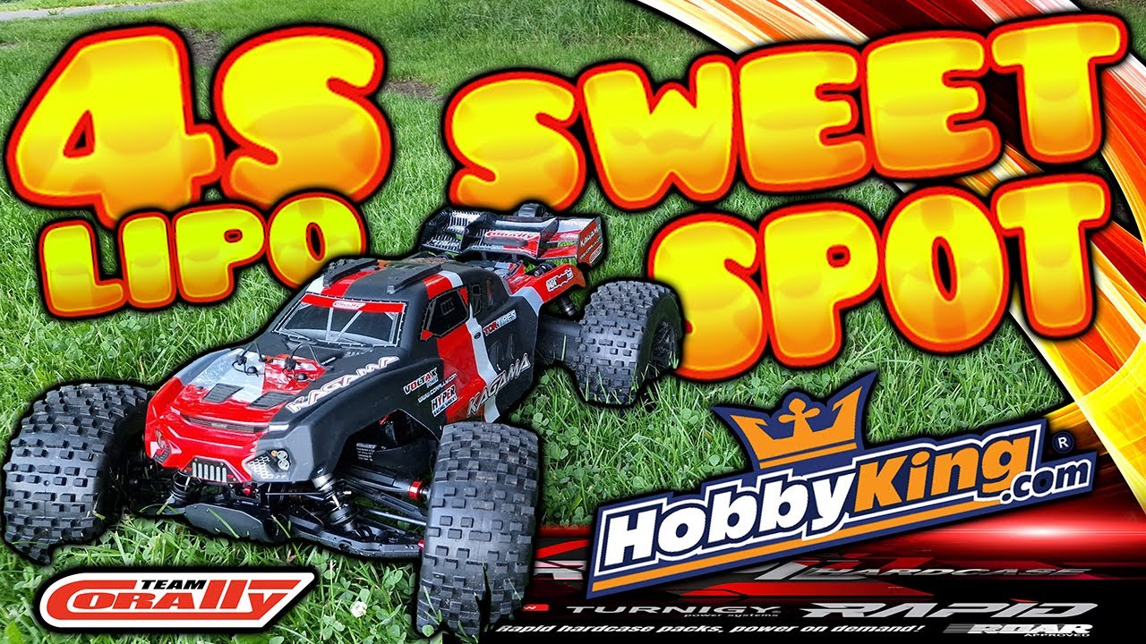 Fresh 4s Lipo's from #Hobbyking. Can we still reach the sweet spot with The 4wd Corally Kagama ?