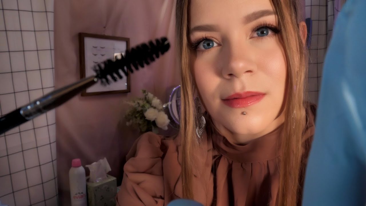 ASMR Doing Your Eyelash Extensions | The Cozy Spa 🧖‍♀️