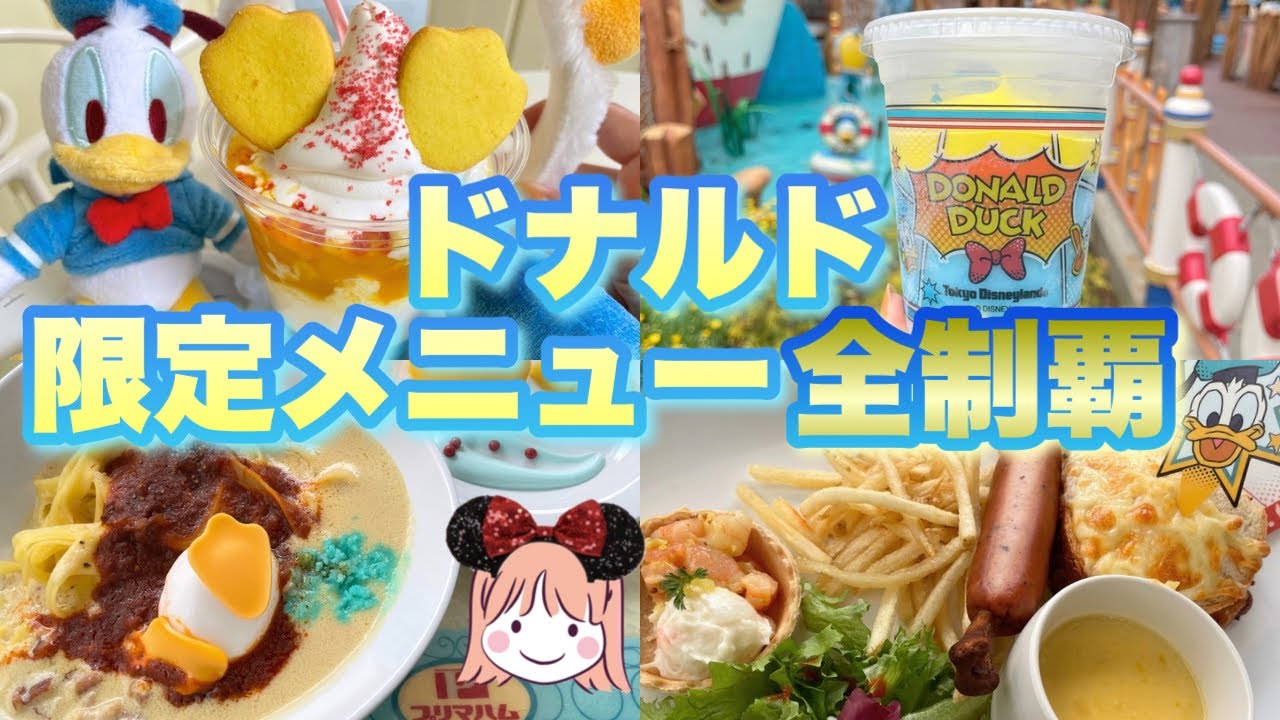 【全12品】ドナルドのメニューを全制覇したらまさかの...【東京ディズニーランド】