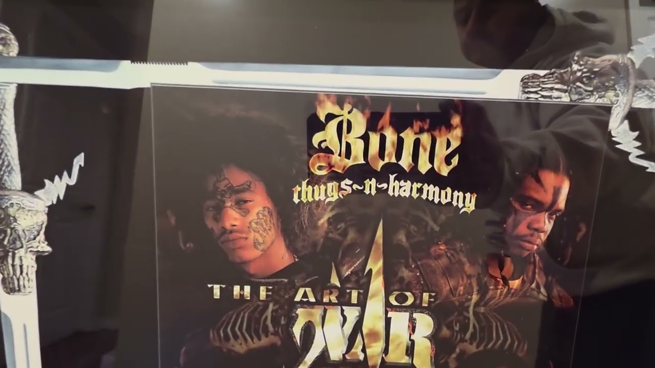 BONE THUGS N HARMONY ART OF WAR RIAA PLATINUM PLAQUE