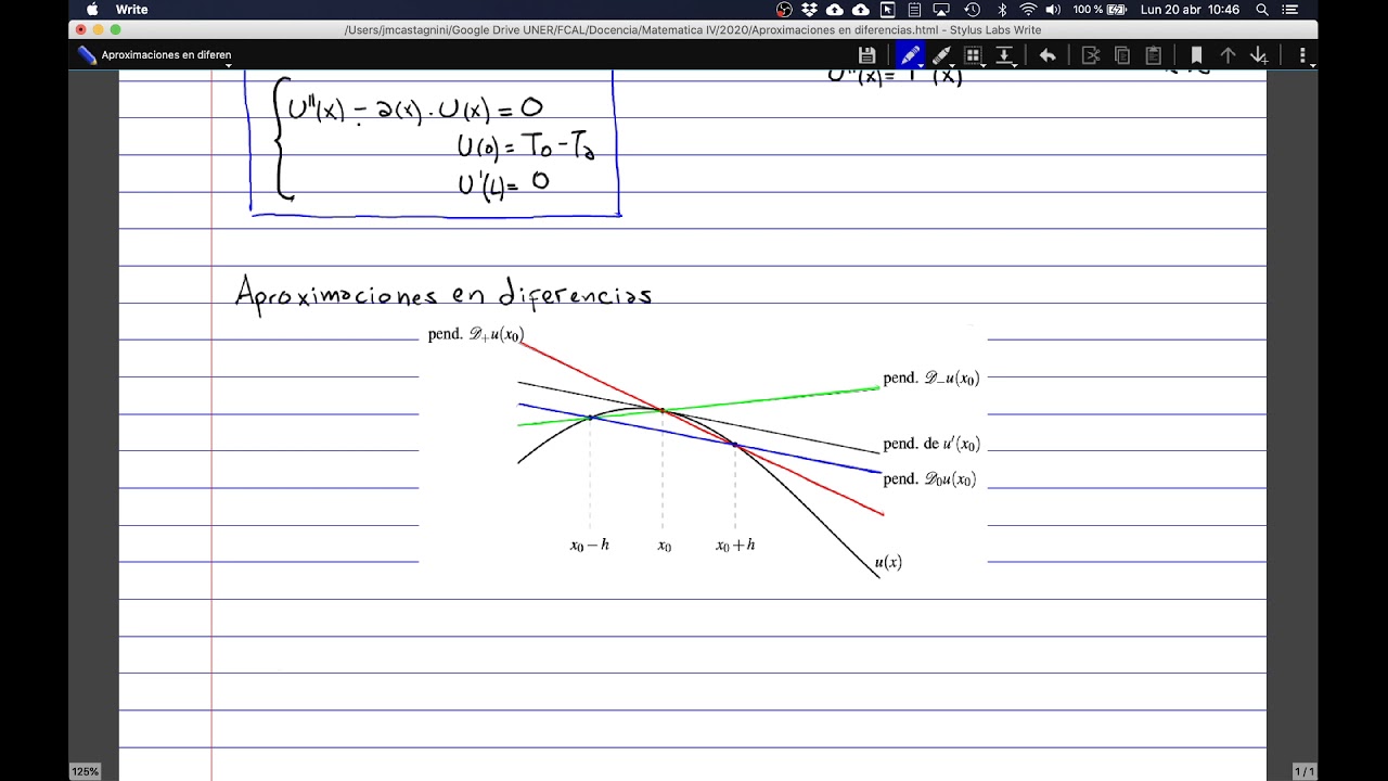 Parte 1: Aproximaciones en diferencias