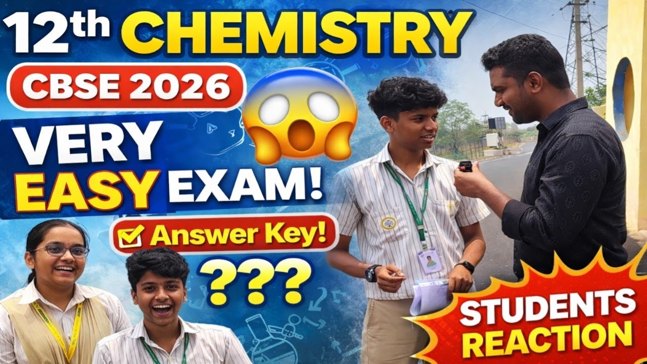 CBSE Class 12 Chemistry 2026 Paper Review 🔥 | 100% Easy? Answer Key & Feedback | Vincent Info |