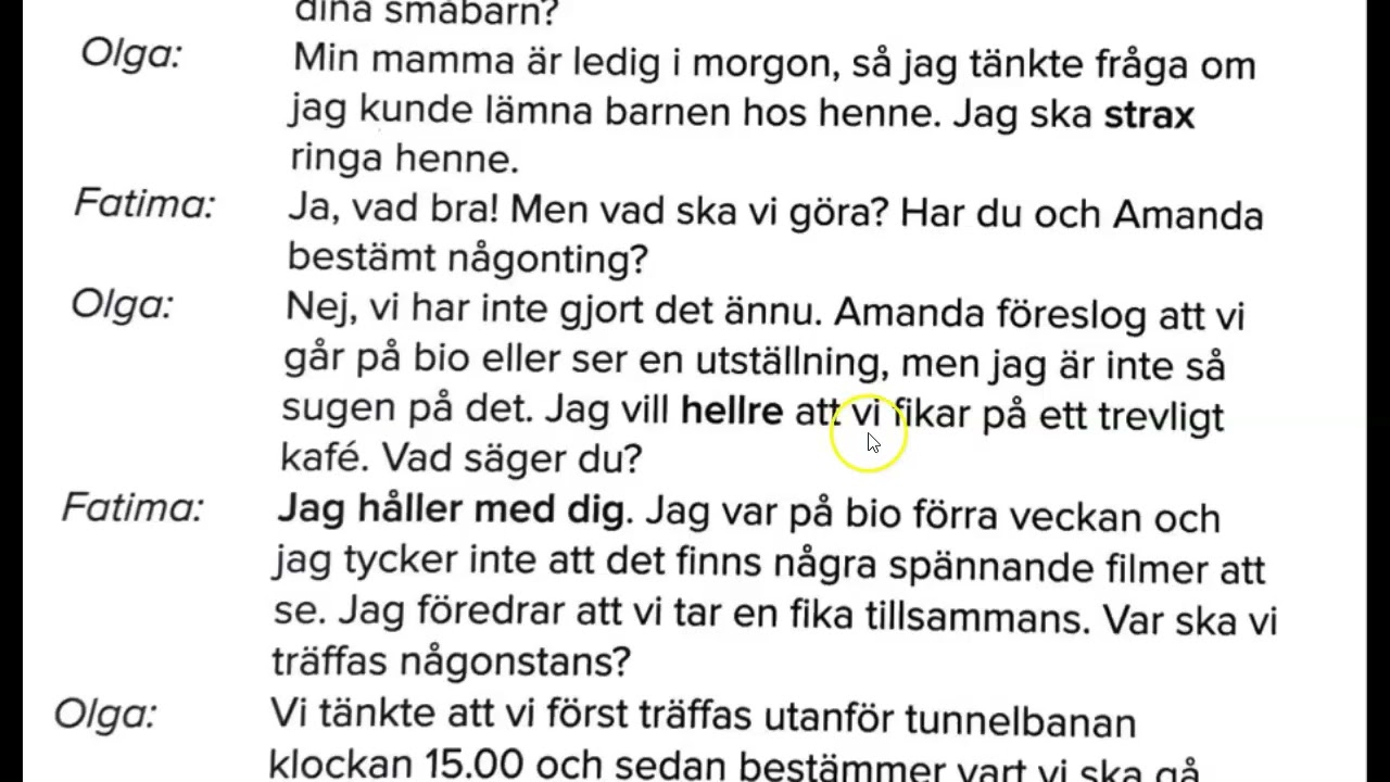 Olga får ett litet problem