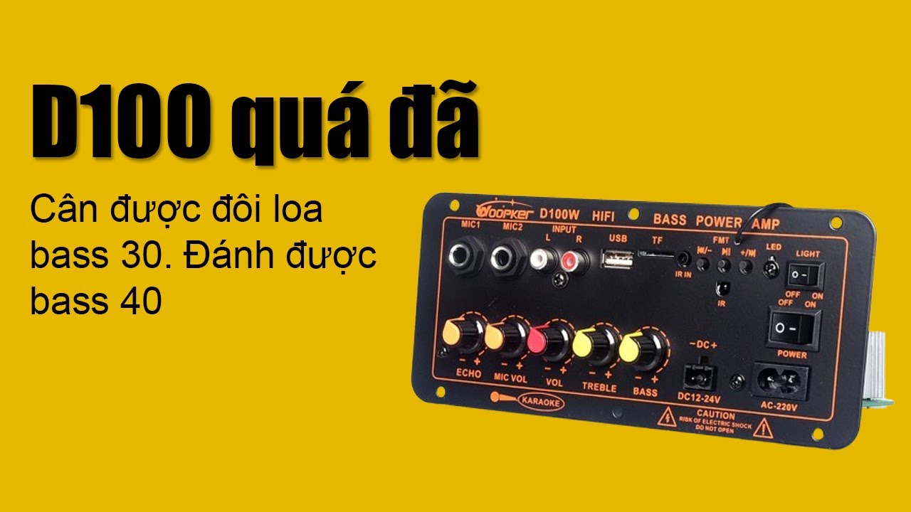 Mạch D100 thu bluetooth 5.0 hát karaoke, thử một lần mê luôn
