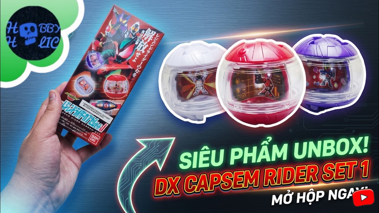 DX Capsems Rider Set 1 - Kuuga, Fourze, Gavv Rider