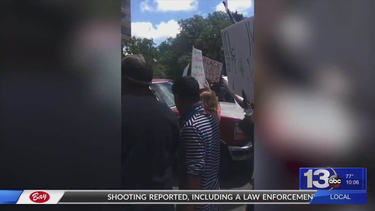 Truck drives through crowd at Tallahassee protest