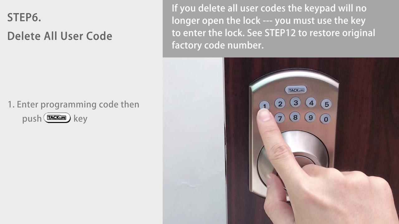 Electronic Deadbolt Door Lock EKPL1A User Guide