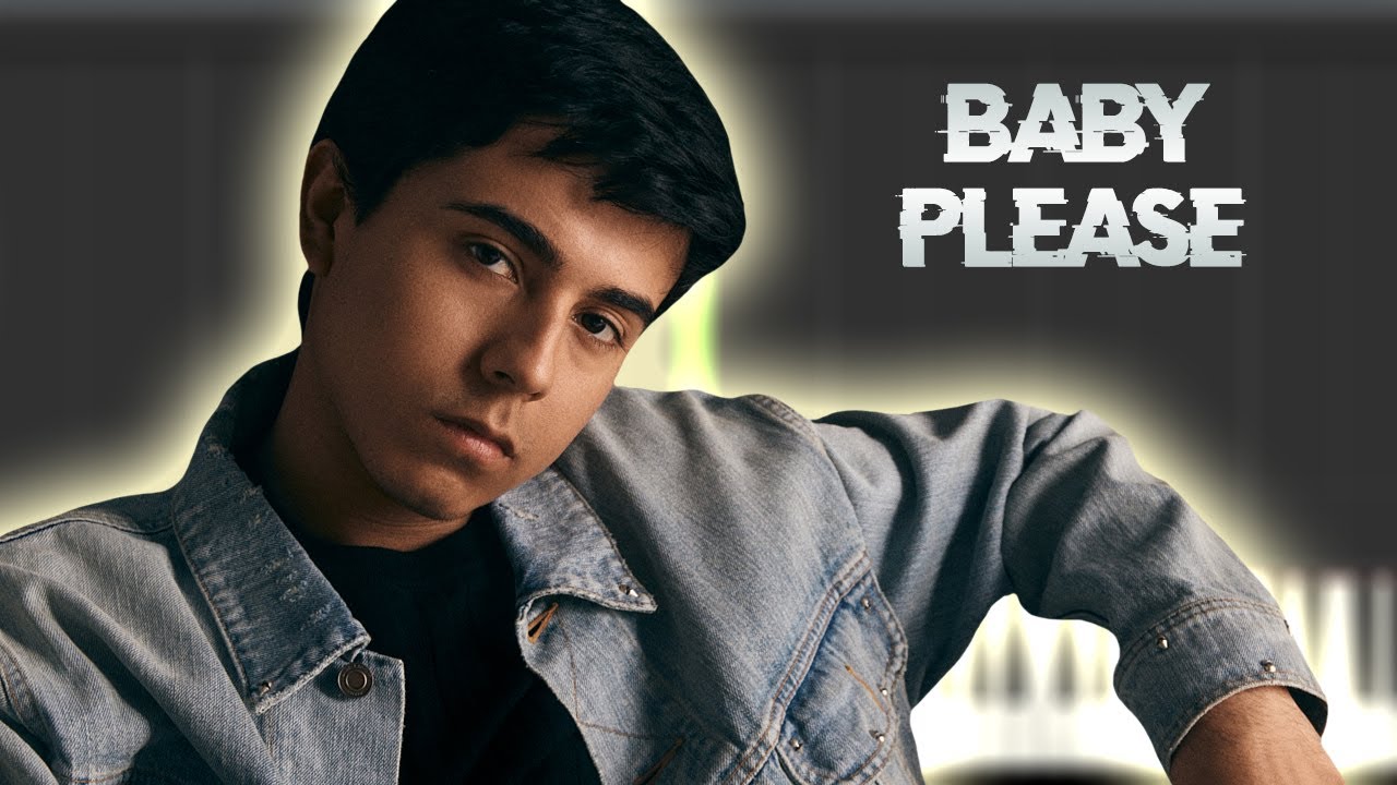 Ivan Cornejo - Baby Please | Instrumental Piano Tutorial / Partitura / Karaoke / MIDI