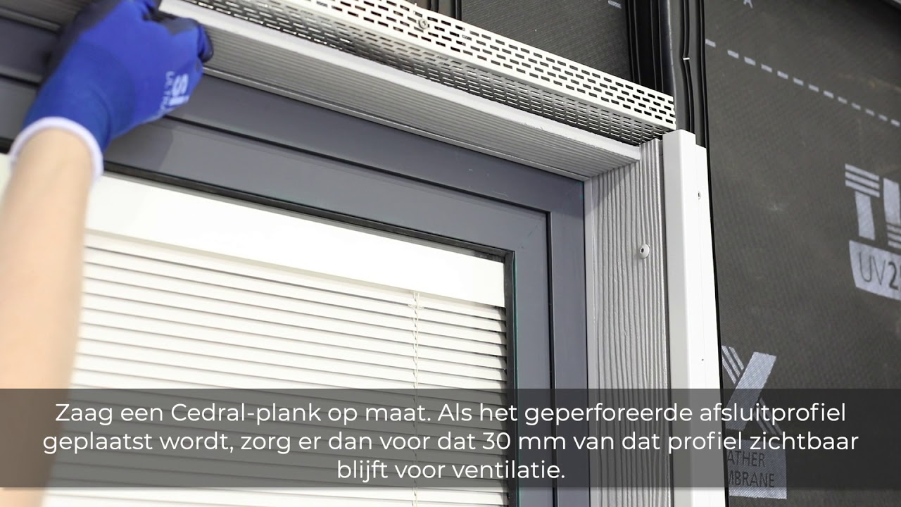 Cedral Click Hoofdstuk 4: De bovenzijde van een raamopening afwerken