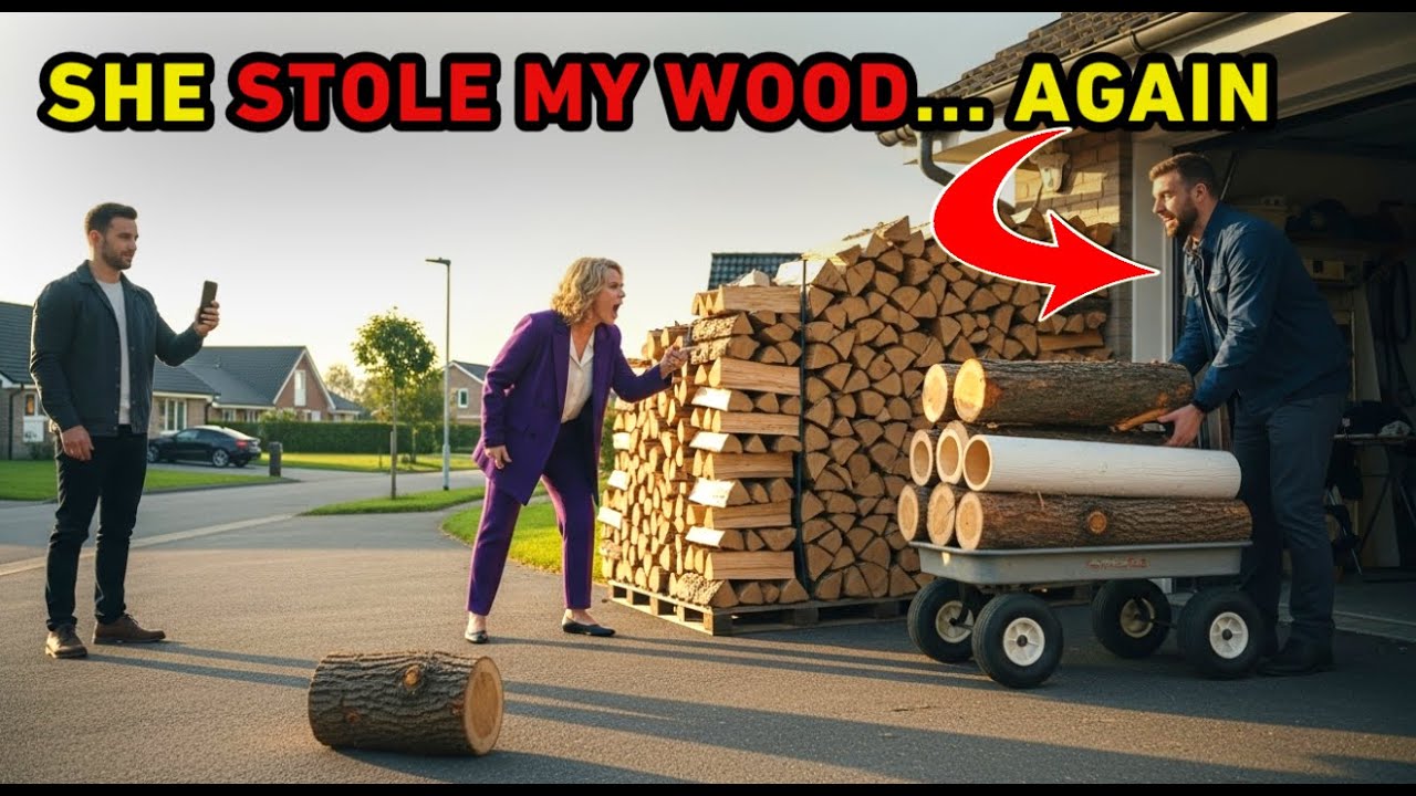 HOA Karen Kept Stealing My Firewood — So I Swapped It With “Decoy Logs” She Regretted Taking