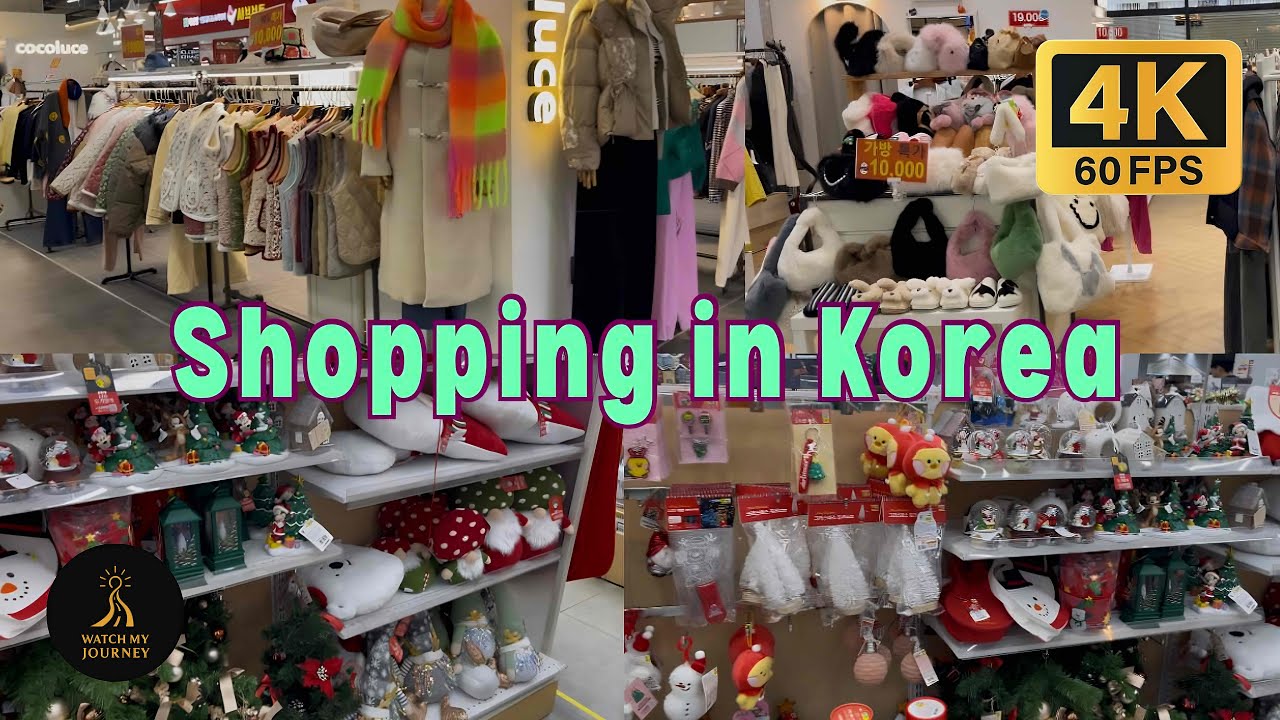 shopping in korea vlog 🇰🇷 daiso Christmas decor,  stationery, stuffed animals, kitchenware and more!