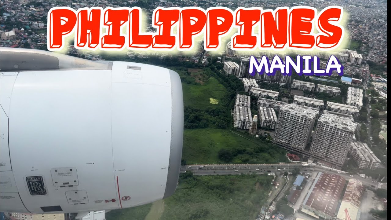 PHILIPPINE AIRLINES - Approach & Landing - Manila Airport / NAIA - Manila, Philippines - 4K@60fps