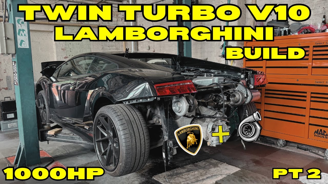 TWIN TURBO LAMBORGHINI  TURBO’s Going On Our Lambo! Lp560 