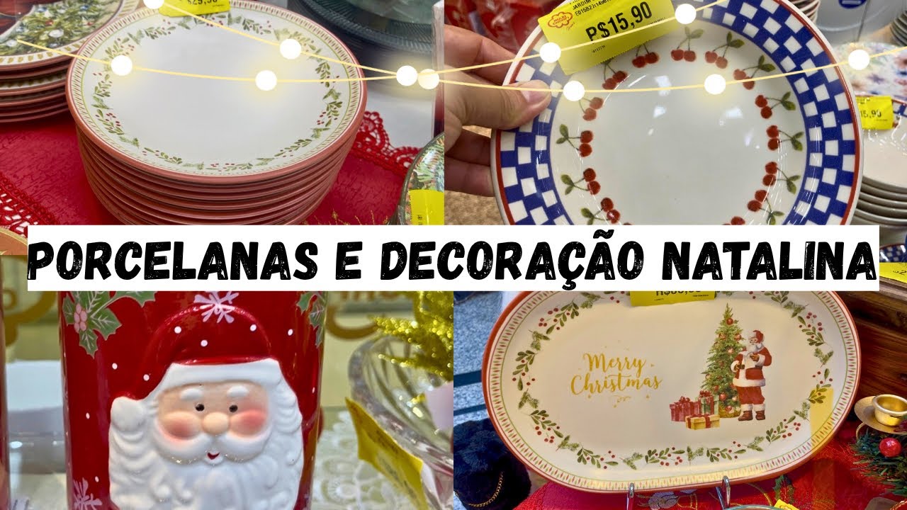 DECORAÇÃO DE NATAL E PORCELANAS, da Niazi Chohfi ✨🎄Achados lindos e precinhos. #decoraçãodenatal 