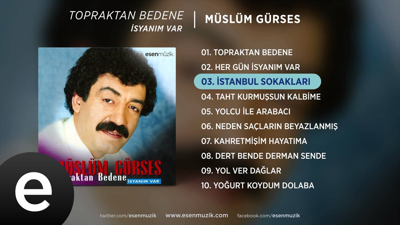 İstanbul Sokakları (M&uuml;sl&uuml;m G&uuml;rses) Official Audio #istanbulsokakları #m&uuml;sl&uuml;mg&uuml;rses - Esen M&uuml;zik