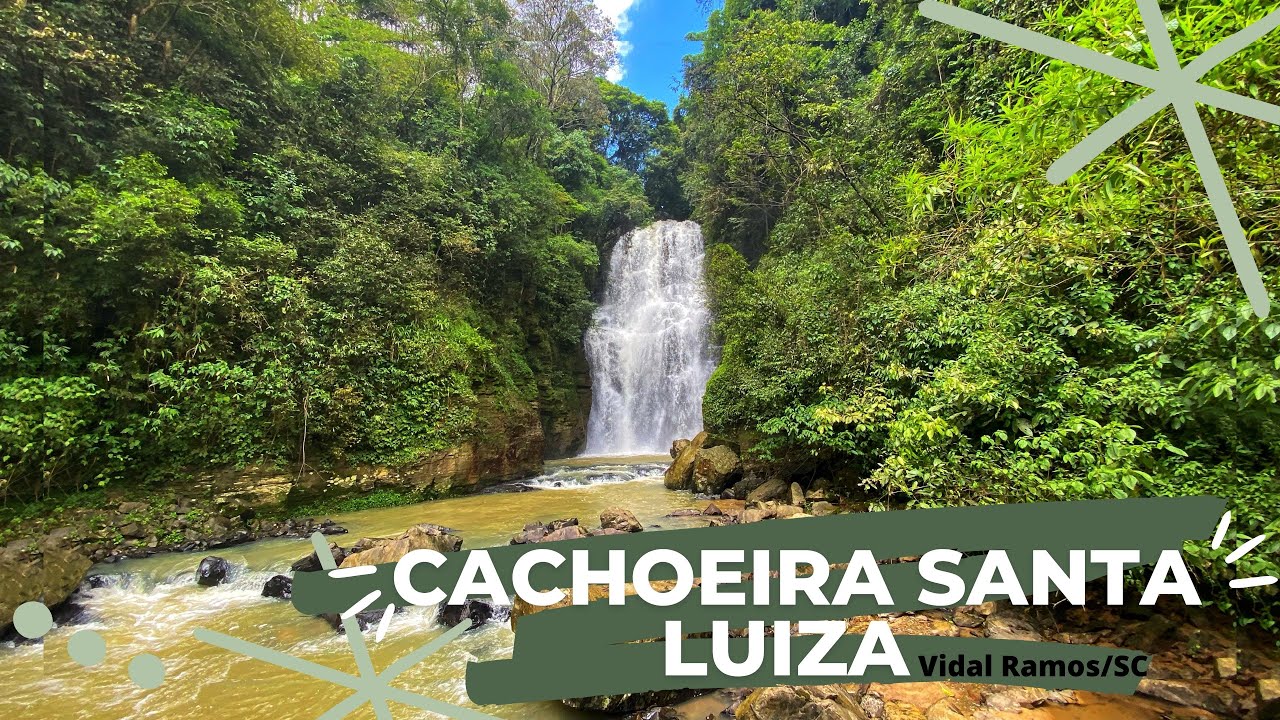 VENHA CONHECER A CACHOEIRA SANTA LUIZA EM VIDAL RAMOS /SC - QUE LUGAR MARAVILHOSO