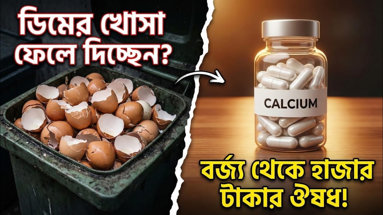 ডিমের খোসা ফেলে দিচ্ছেন? নিজেই বানান হাজার টাকার ক্যালসিয়াম! 😱 Homemade Calcium