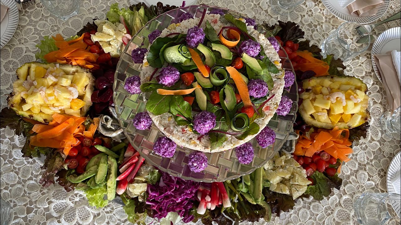 طلبية اليوم سلطة رويال للمناسبات بشكل راقي و مذاق رائع مع ذكر ثمن البيع salade royale