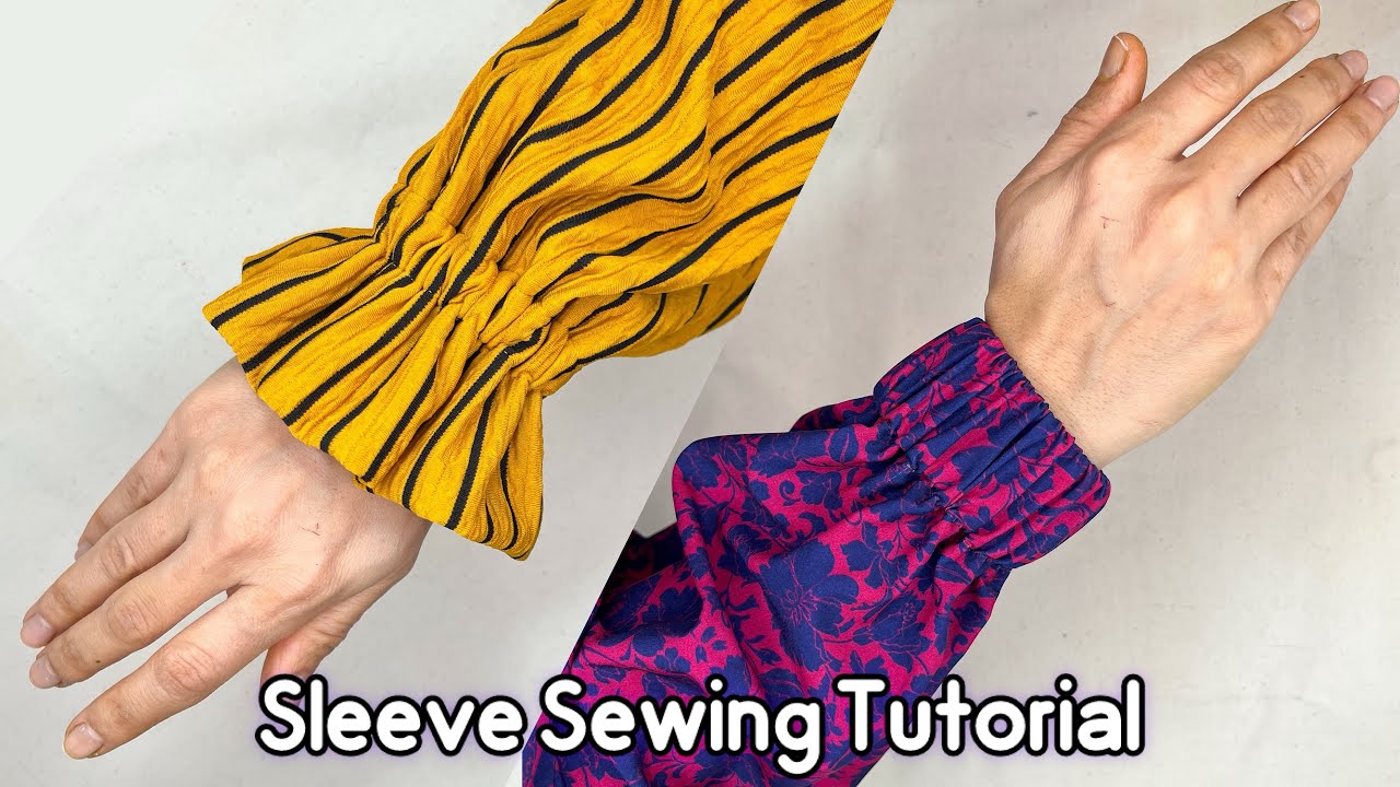 How to Sew Elastic Sleeves | 2 Easy Sleeve Styles for Beginners
