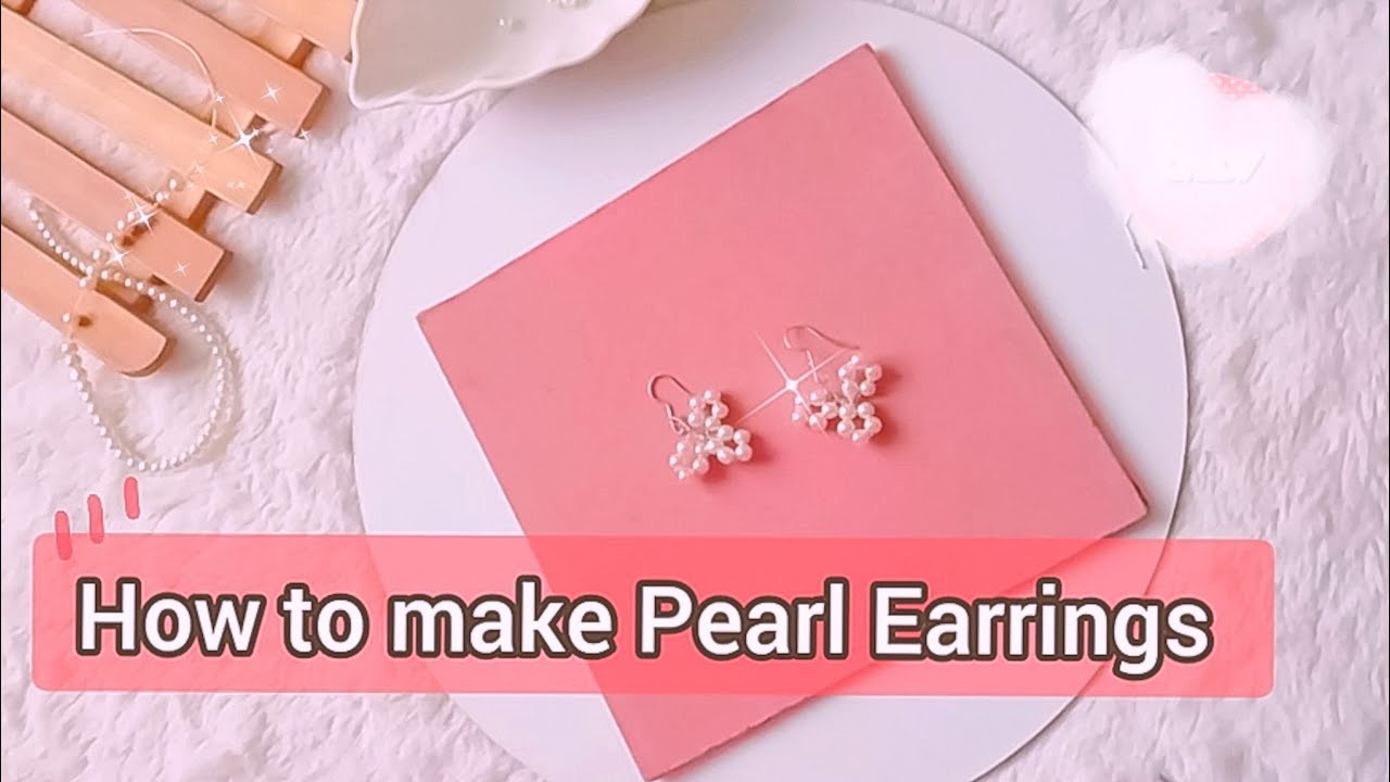 DIY Earrings 𐙚 How to Make Handmade Earrings with Pearl 🍁