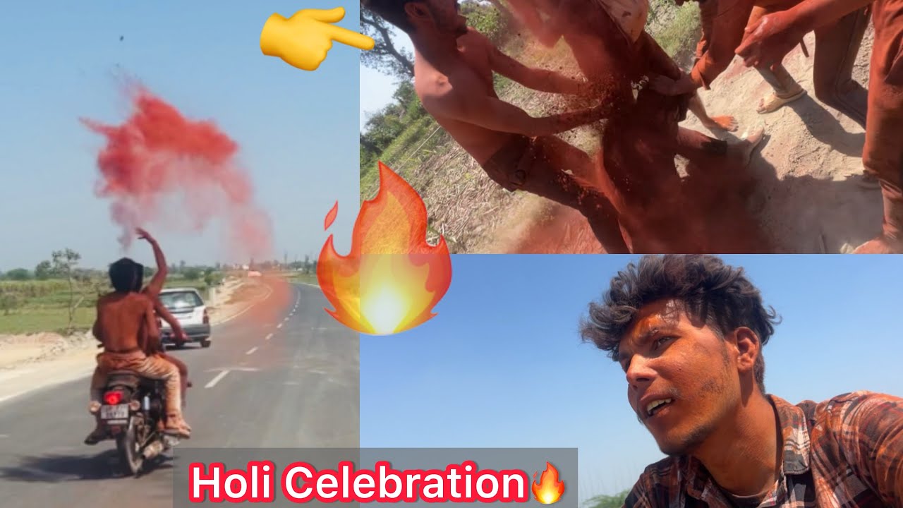 Holi Celebration🔥UP Se Haryana Phoch Gye Holi Khelta Hua😱Full Masti..🔥