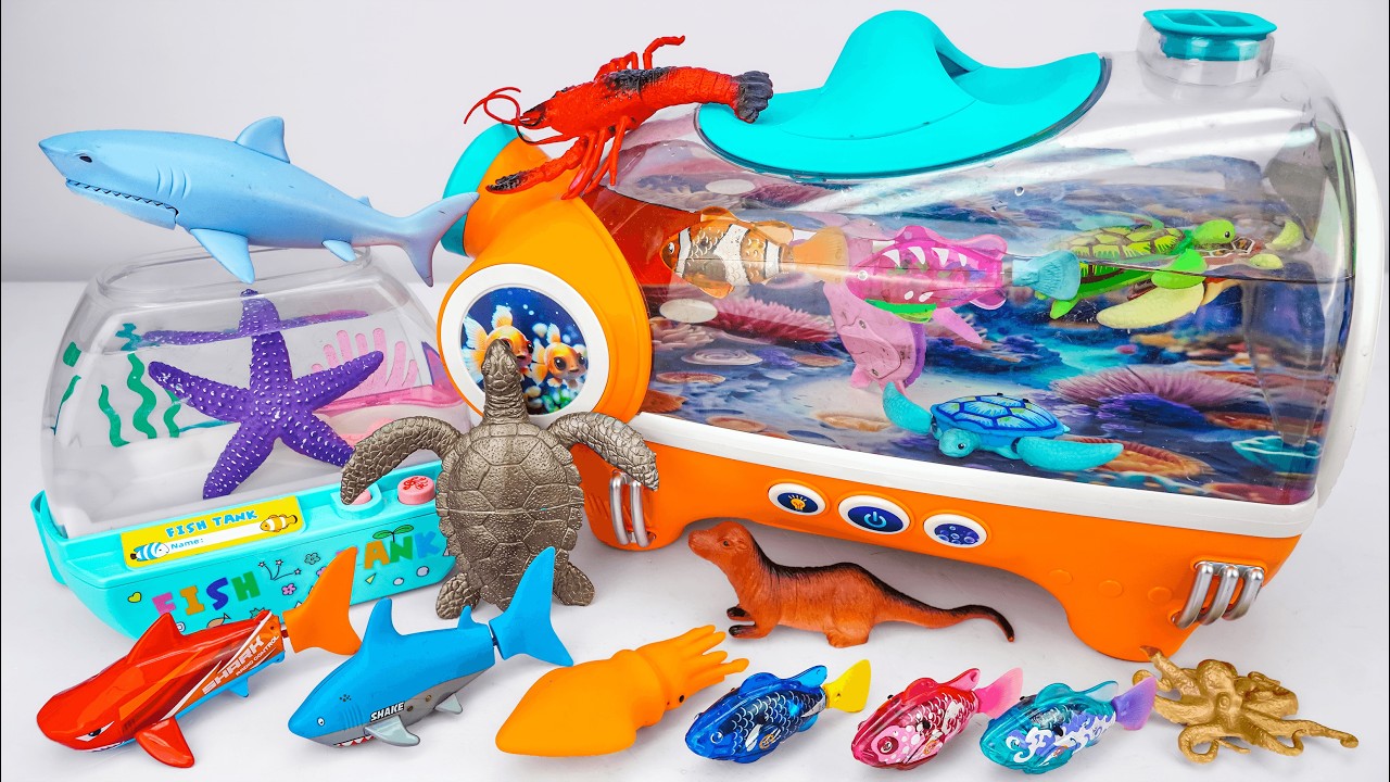 Toy ASMR 🐋🐠 Giant Robo Sharks & RC Racing Boat Playset ASMR Satisfying with Unboxing | Review toys