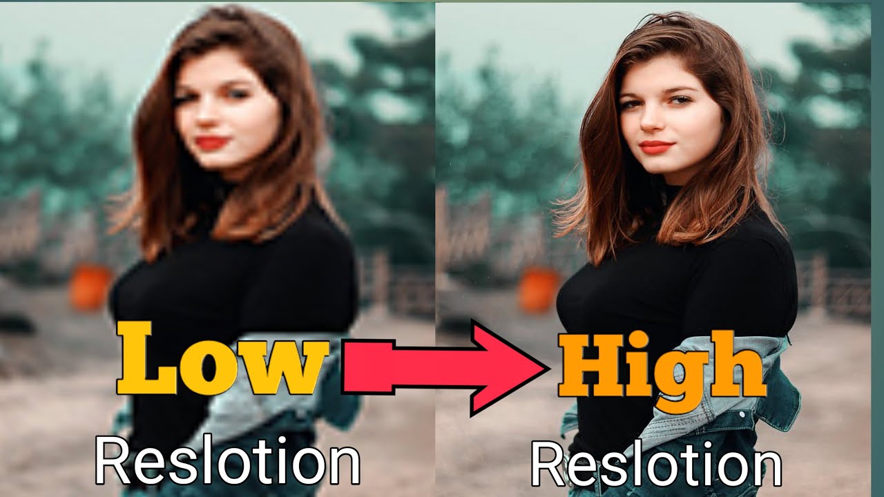 How To Convert low-quality image to high quality || Photo resolution |Change Low-Quality Photo To HD