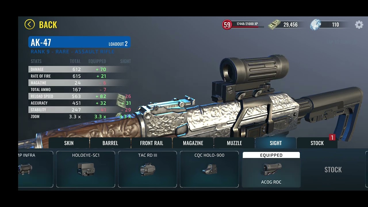 AK-47 lvl 9 upgrade - Armed Heist 