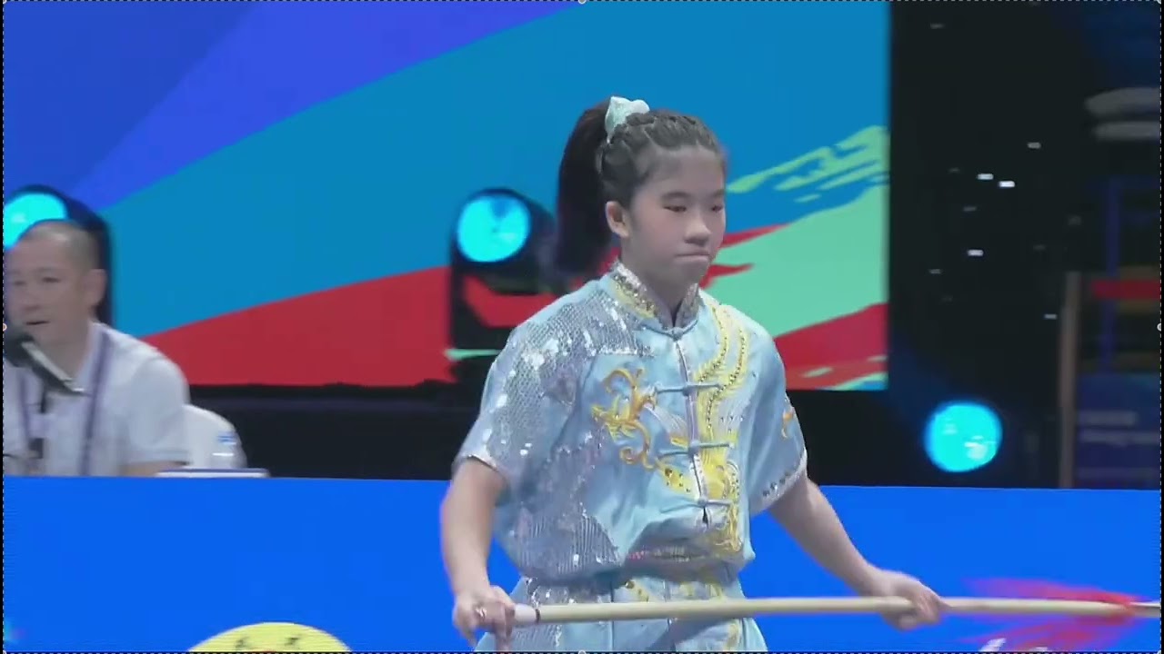 The 12th Asian Junior Wushu Championships –Girls Group B Qiangshu第十二届青少年武术锦标赛女子B组枪术