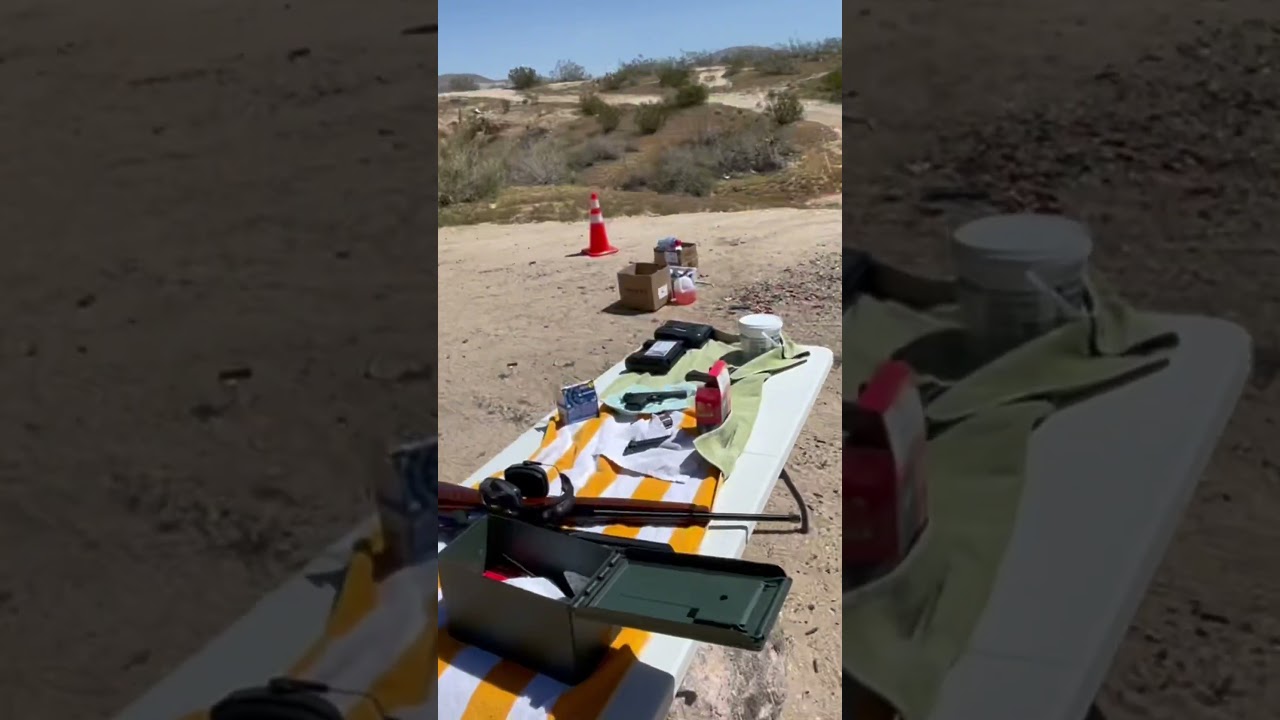 Getting ready to shoot in the California desert &hellip; #dirks target shooting