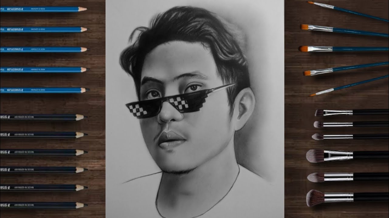Josh Pint | Realistic Drawing | Charcoal and graphite |Time lapse