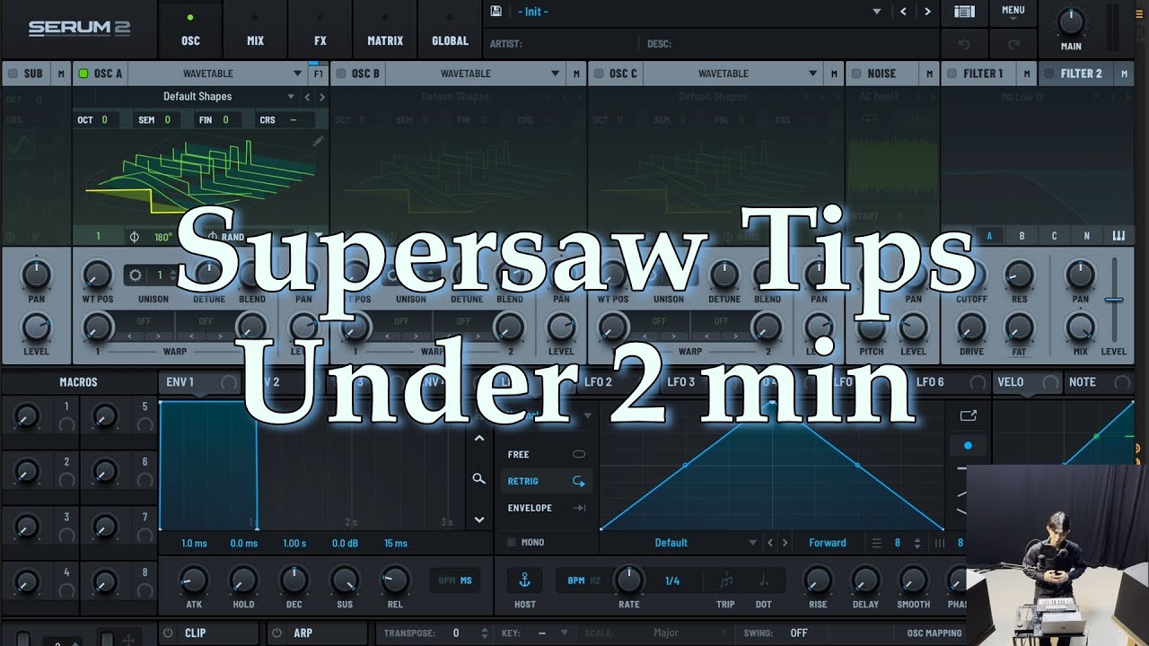How to Make Supersaw in Serum 2 Under 2 Minutes | Beginner's Guide