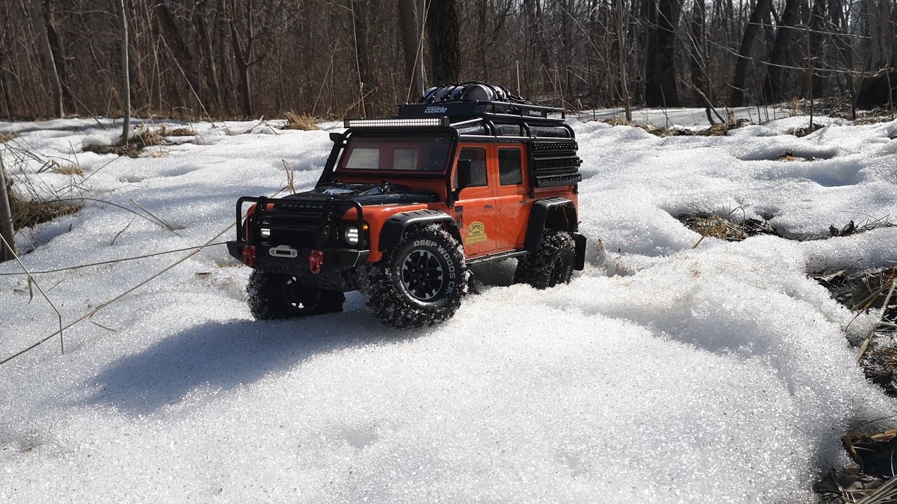 Traxxas Trx4 Defender Adventure Edition. The last snow ride.
