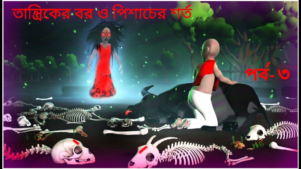 তান্ত্রিকের বর ও পিশাচের শর্ত | পর্ব -৩ । Tantric and groom ।3d Bangla cartoon video
