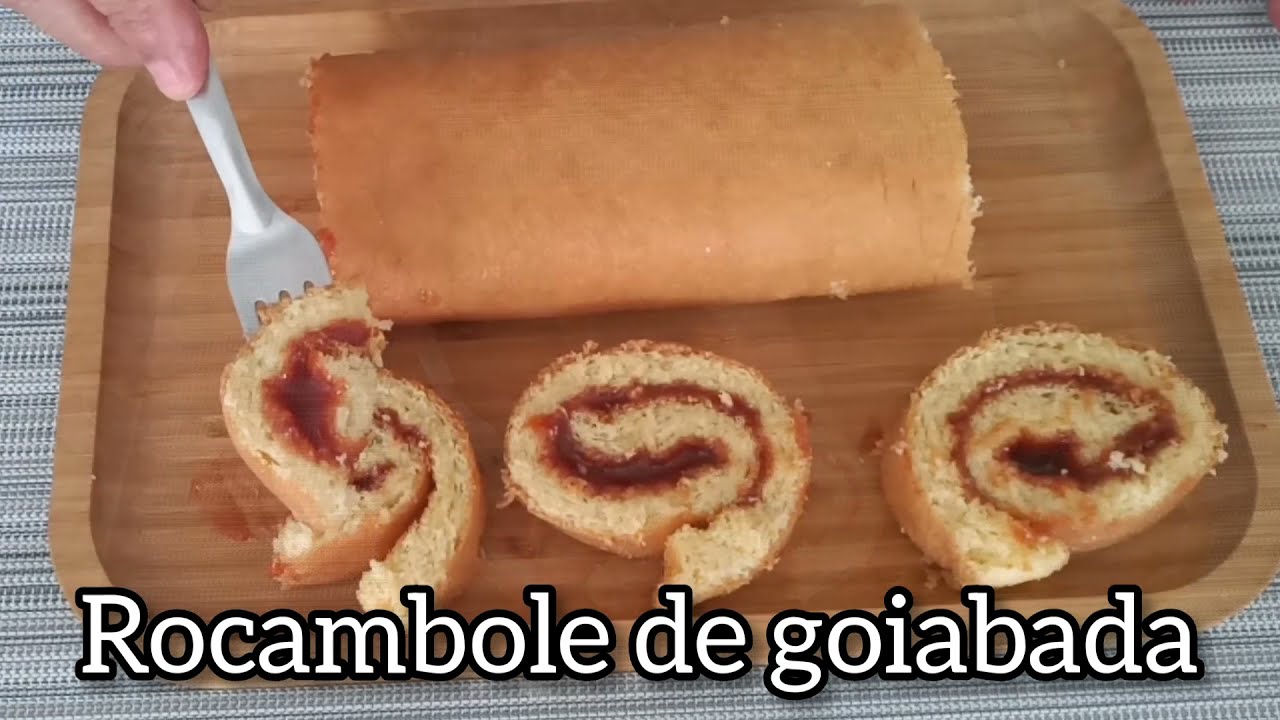 Rocambole de goiabada, como fazer essa delícia #culinária #bolos #doce #goiabada