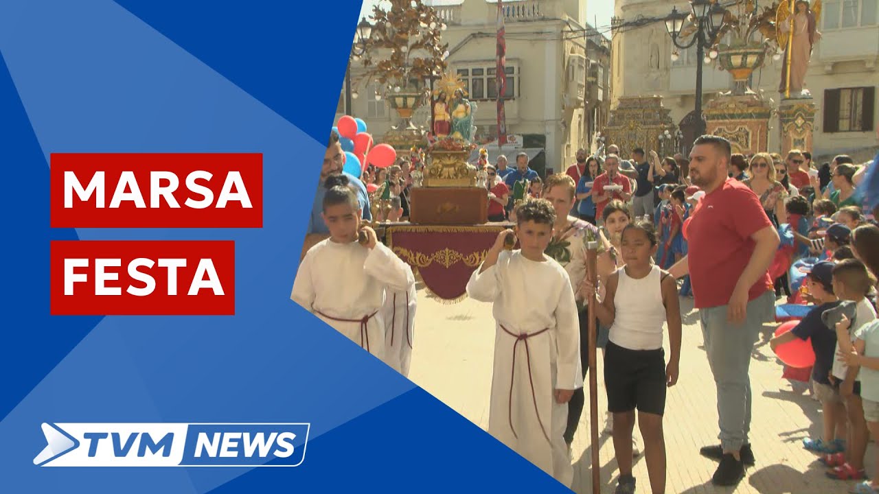 Mill-iskola marċ sal-Knisja - it-tfal tal-Marsa jiċċelebraw il-festa tat-Trinità Qaddisa