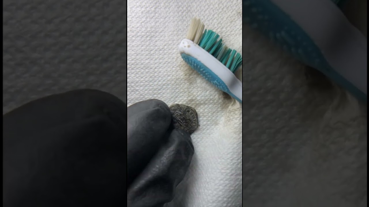 Licinius I Coin Cleaning Timelapse #cleaning #asmr #coin #history #satisfying