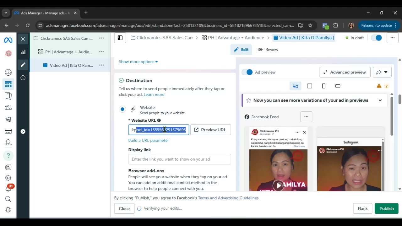 Clicknamics Journey: Learning FB ADS and Publishing Sales Campaign
