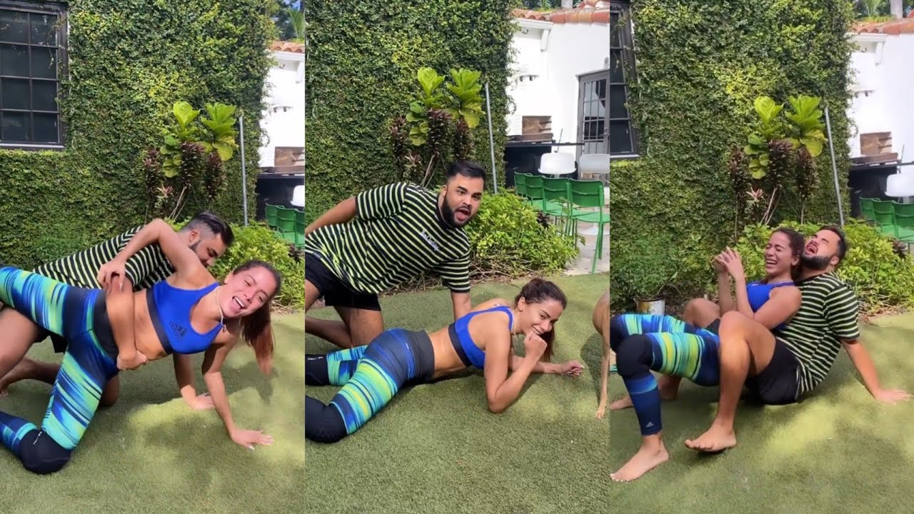 ANITTA e LUCAS GUEDEZ tentam recriar a coreografia de ENVOLVER