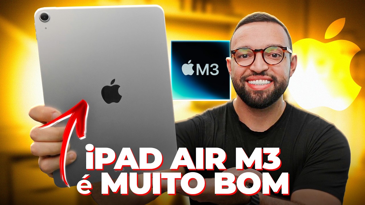 O NOVO iPad Air M3 &eacute; MUITO BOM... mas TEM UM PROBLEMA! Unboxing e Primeiras Impress&otilde;es!