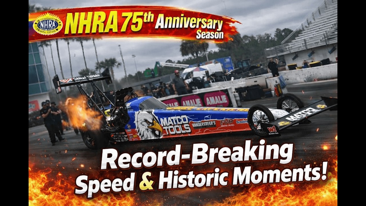 NHRA Gatornationals 2026 Kicks Off 75th Anniversary Season | Record-Breaking Speed Historic Moments!