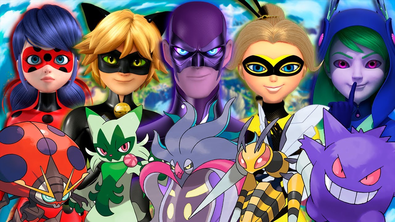 TIME POKEMON DE CADA PORTADOR DE MIRACULOUS!