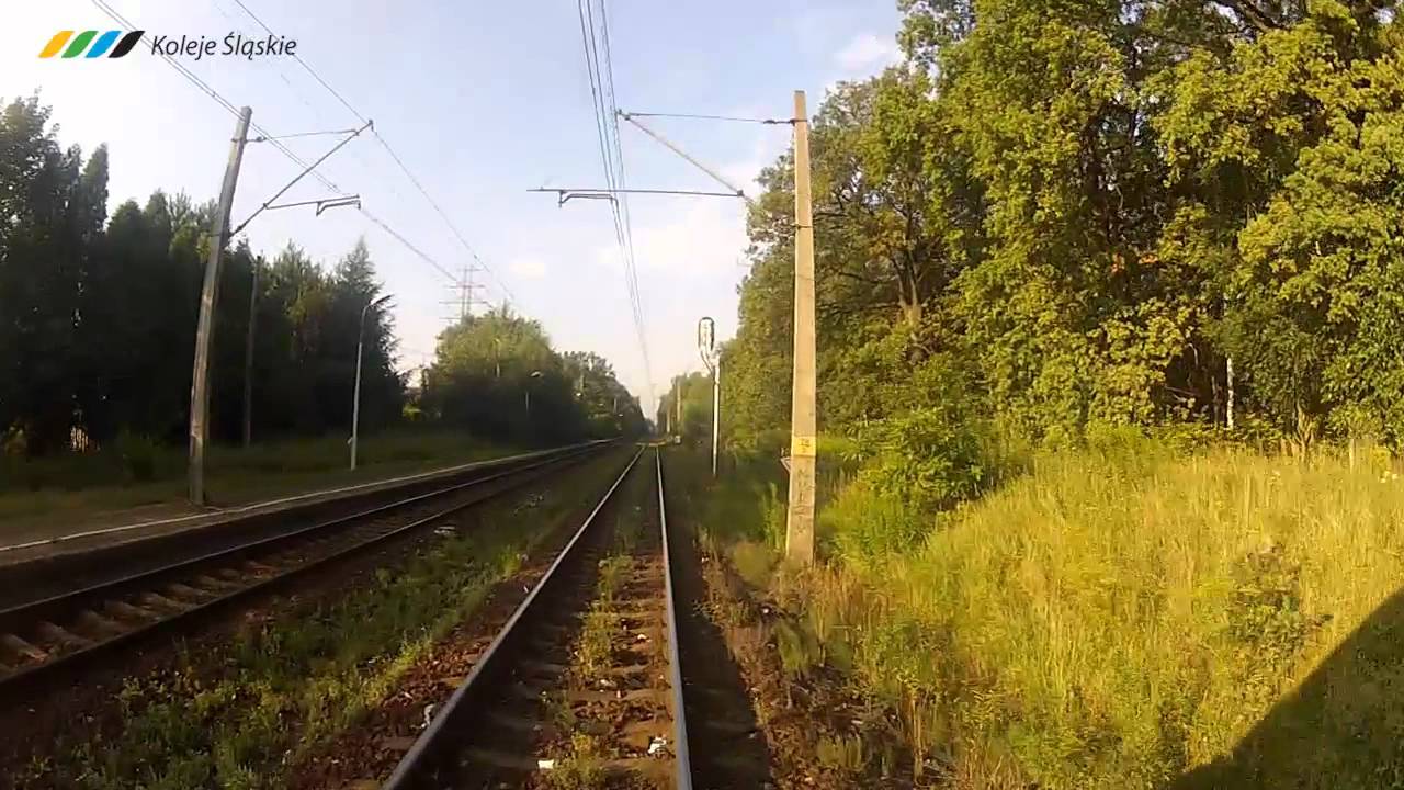 Wirtualna podróż Kolejami Śląskimi: Gliwice - Wisła Głębce. Kamera 1