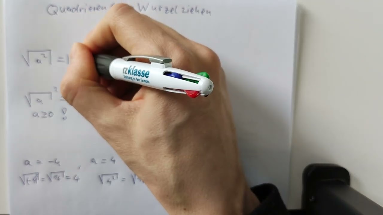 Quadratwurzeln und reelle Zahlen | Umkehrung von Quadrieren und Wurzelziehen