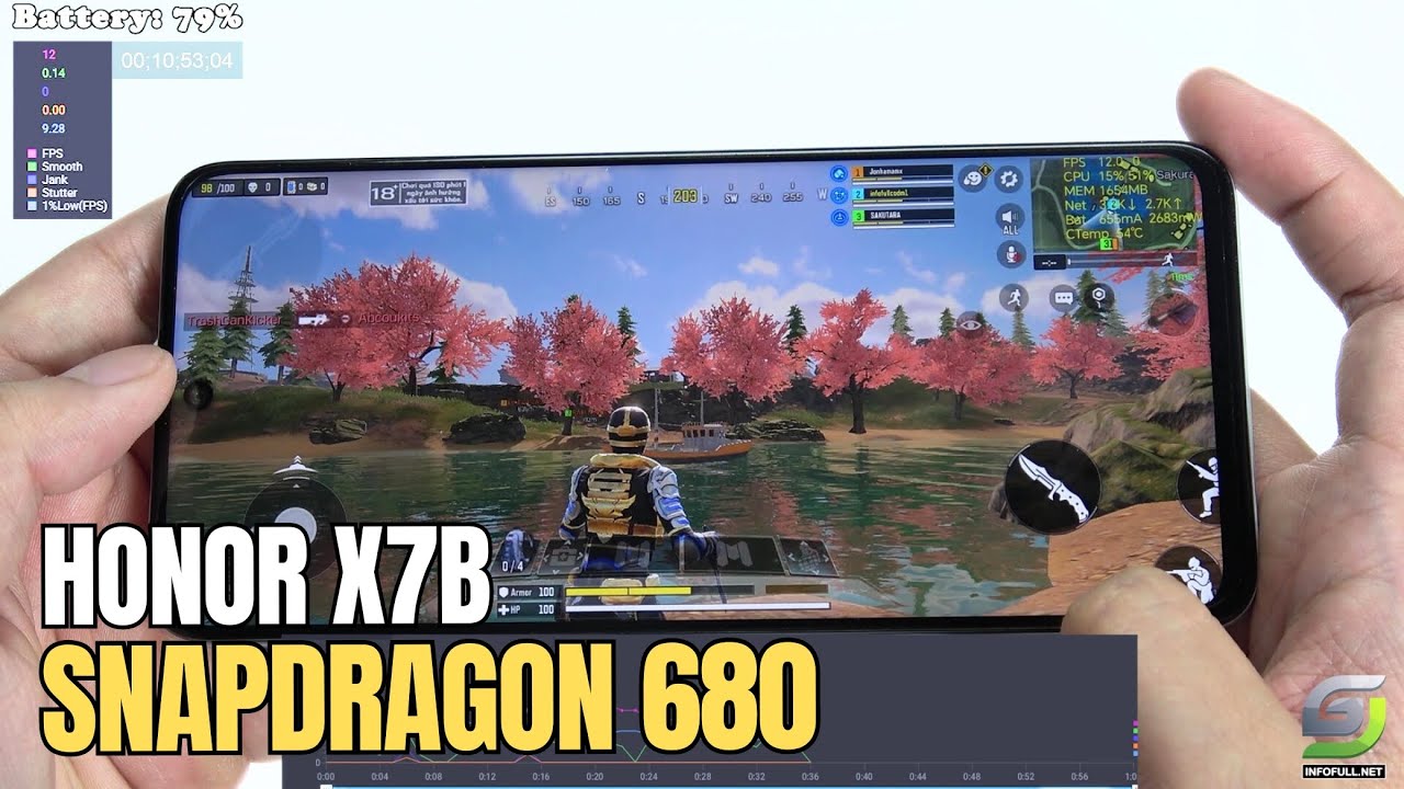 Honor X7b test game Call of Duty Mobile CODM | Snapdragon 680