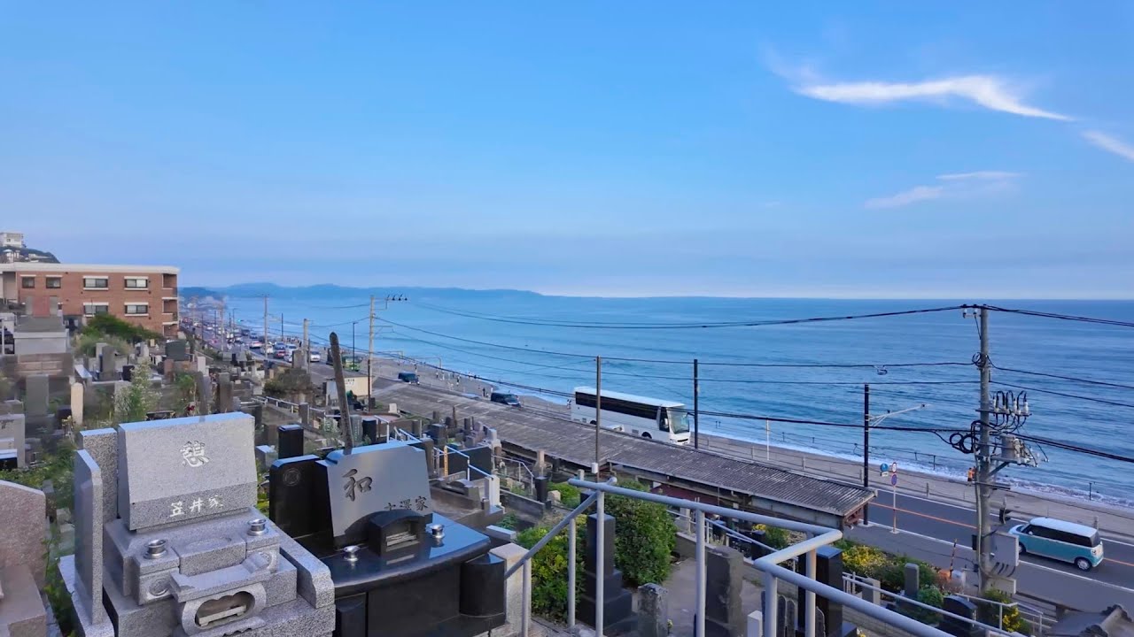 The most beautiful seaside scenery is here. Walk from anime mecca to shonan kugenuma Beach【4K JAPAN】