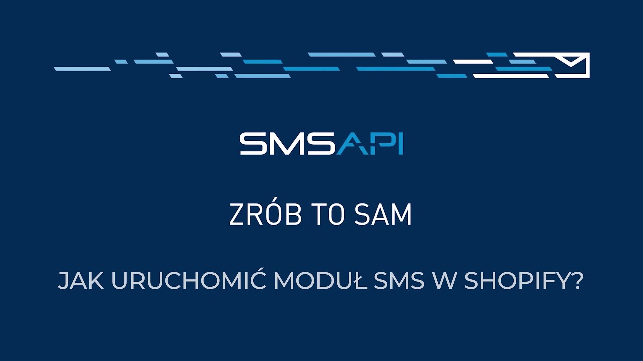 Jak uruchomić moduł SMS w Shopify? - SMSAPI Zrób to sam #instrukcja