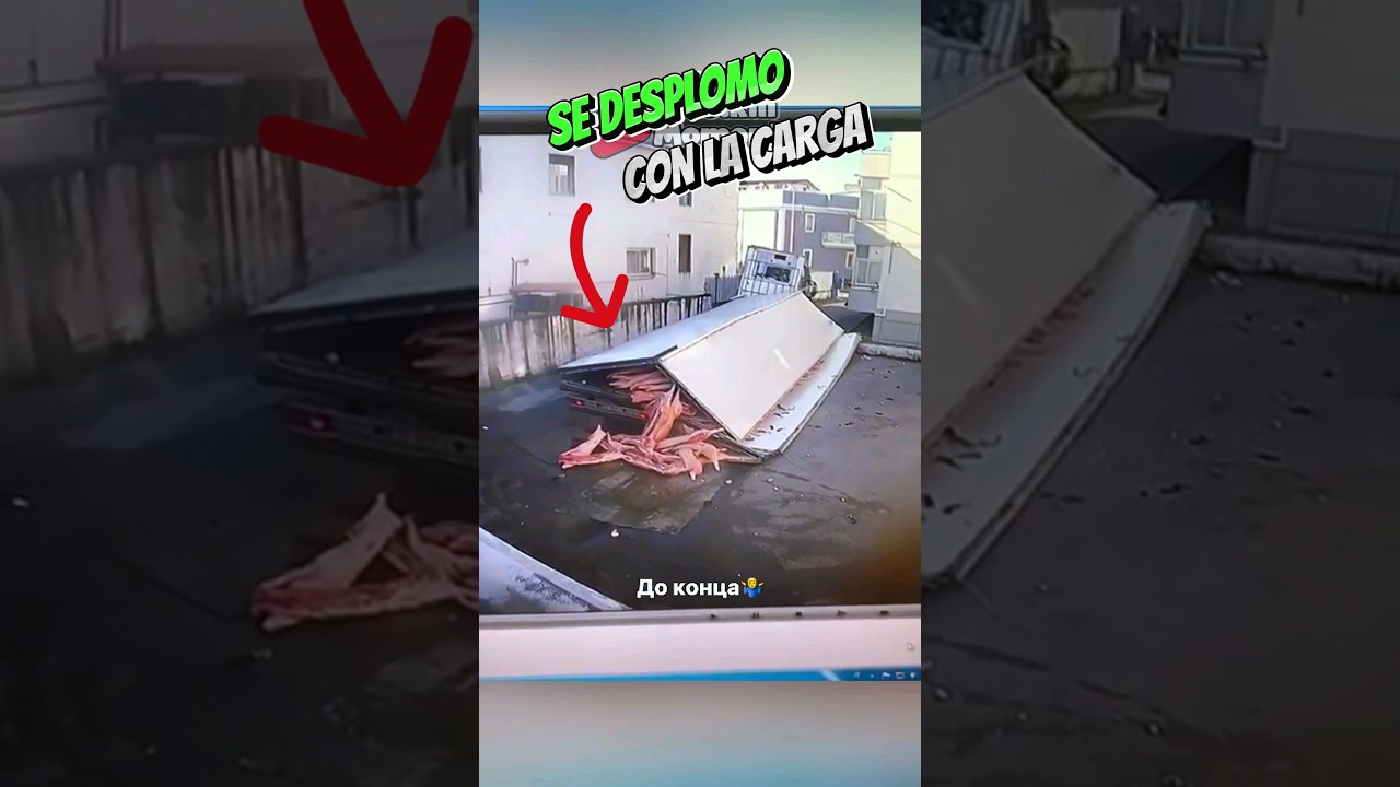 🚨Se Destrozo el Trailer por el Peso😯#camiones #truck #camioneros#trailer#shorts#traileros